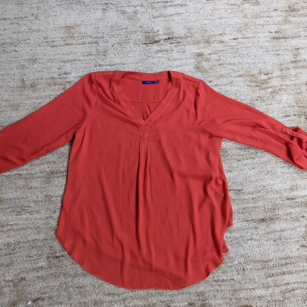 Apt 9 dress blouse red xl